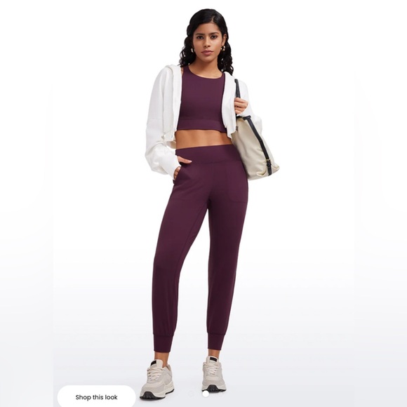 CRZ Yoga Butterluxe High Waisted Jogger 27” in Deep Purple, size M - Picture 3 of 9